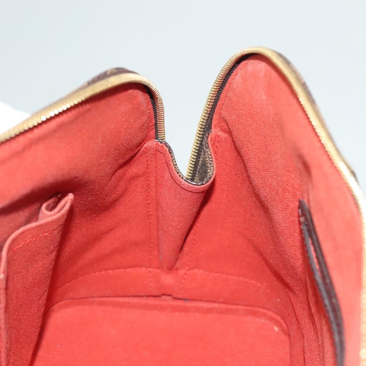 Louis Vuitton Alma Handbag Damier, BROWN, CANVAS, Handbag