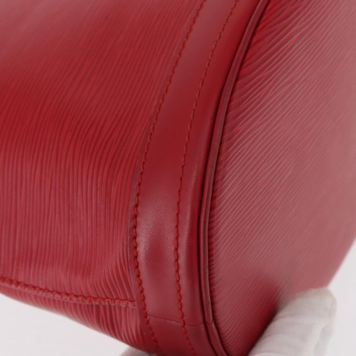 Louis Vuitton Bucket Bag Epi Leather, RED, LEATHER, Shoulder bag