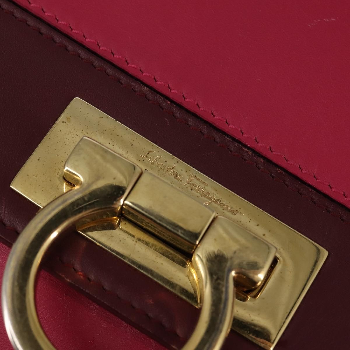 Salvatore Ferragamo Sofia Satchel Leather, PINK, LEATHER, Handbag