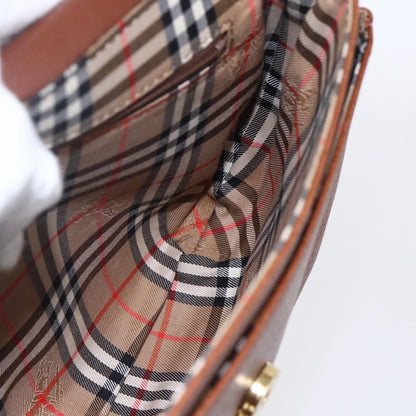 Burberry Vintage Shoulder Bag Leather, BROWN, LEATHER, Shoulder bag