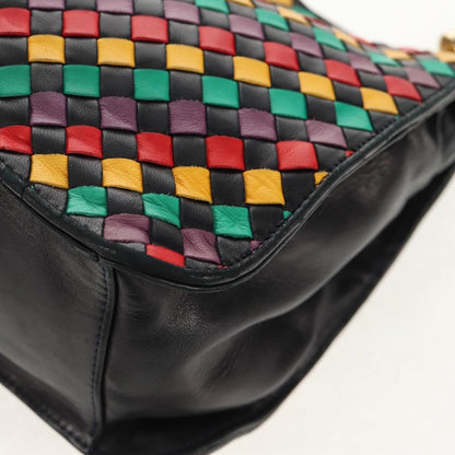Bottega Veneta Intrecciato Shoulder bag Leather, MULTICOLOUR, LEATHER, Shoulder bag