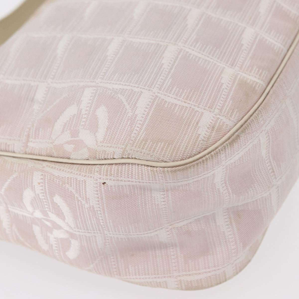 Chanel Travel Line Zip Hobo Nylon, PINK, NYLON, Handbag