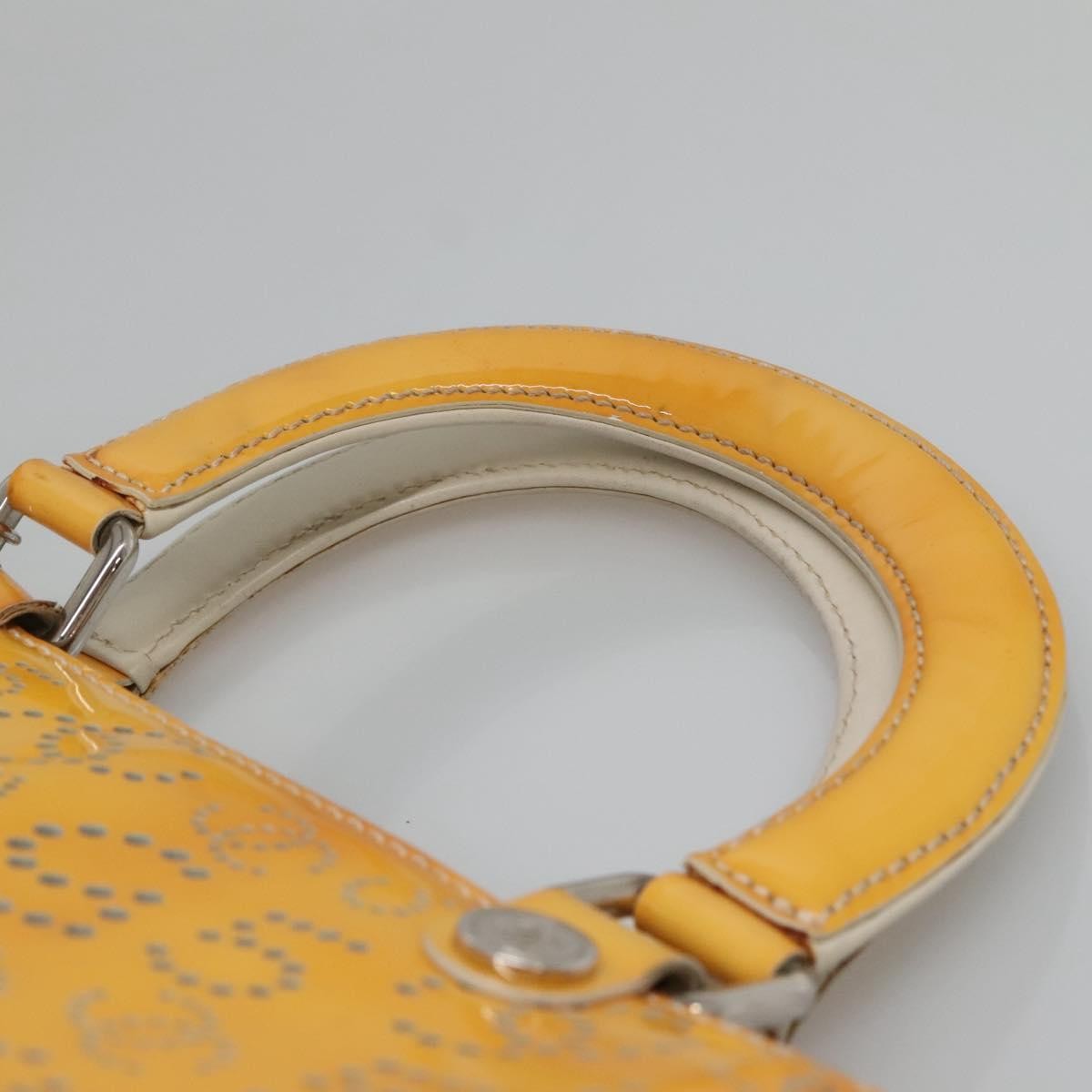 Chanel CC No.5 Shopping Tote Perforated Patent, YELLOW, PATENT_LEATHER, Tote bag