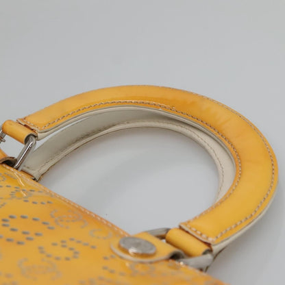 Chanel CC No.5 Shopping Tote Perforated Patent, YELLOW, PATENT_LEATHER, Tote bag