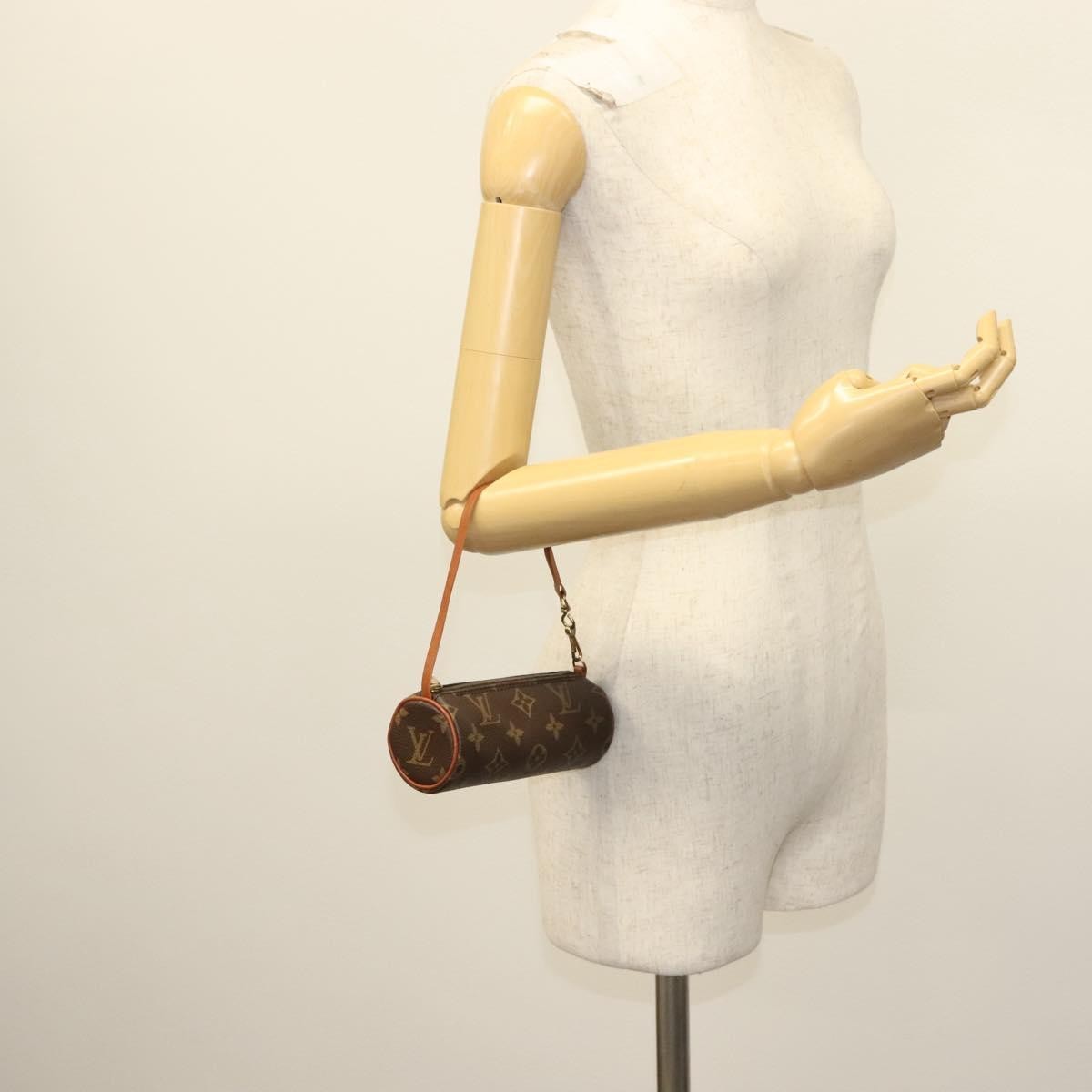 Louis Vuitton Papillon Pochette Monogram Canvas, BROWN, CANVAS, Handbag