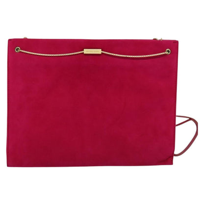 Bottega Veneta Vintage Shoulder Bag Suede, PINK, SUEDE, Shoulder bag