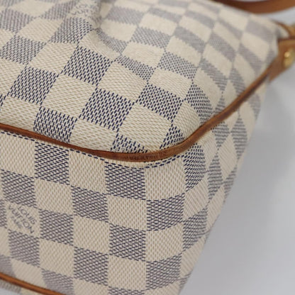 Louis Vuitton Siracusa Handbag Damier, WHITE, CANVAS, Shoulder bag