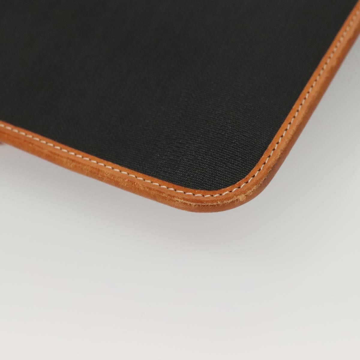 Christian Dior Vintage CD Chain Flap Shoulder Bag Canvas, BLACK, PVC, Shoulder bag