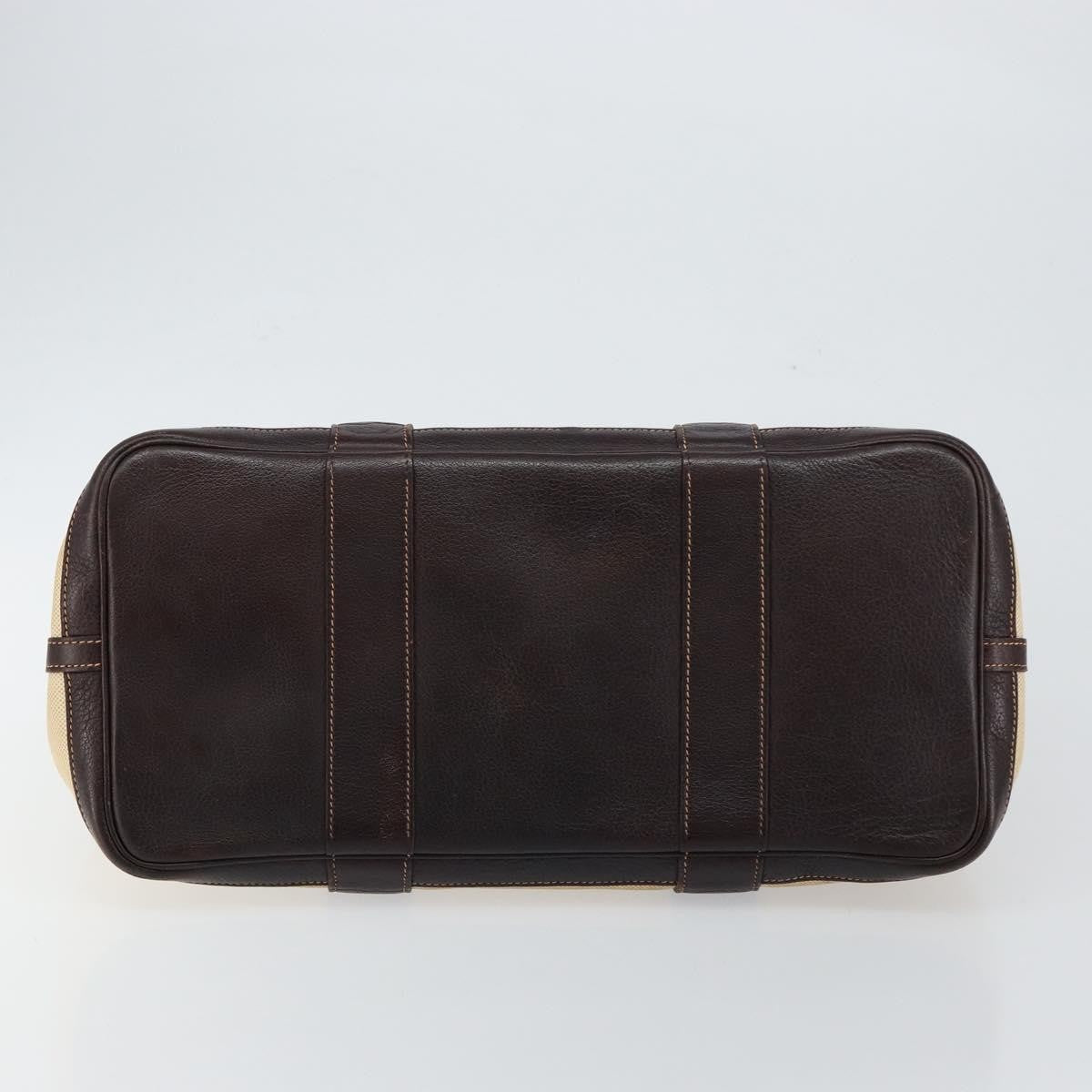 Hermes Garden Party Tote Canvas and Leather, BEIGE, CANVAS, Tote bag