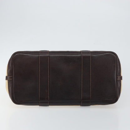 Hermes Garden Party Tote Canvas and Leather, BEIGE, CANVAS, Tote bag