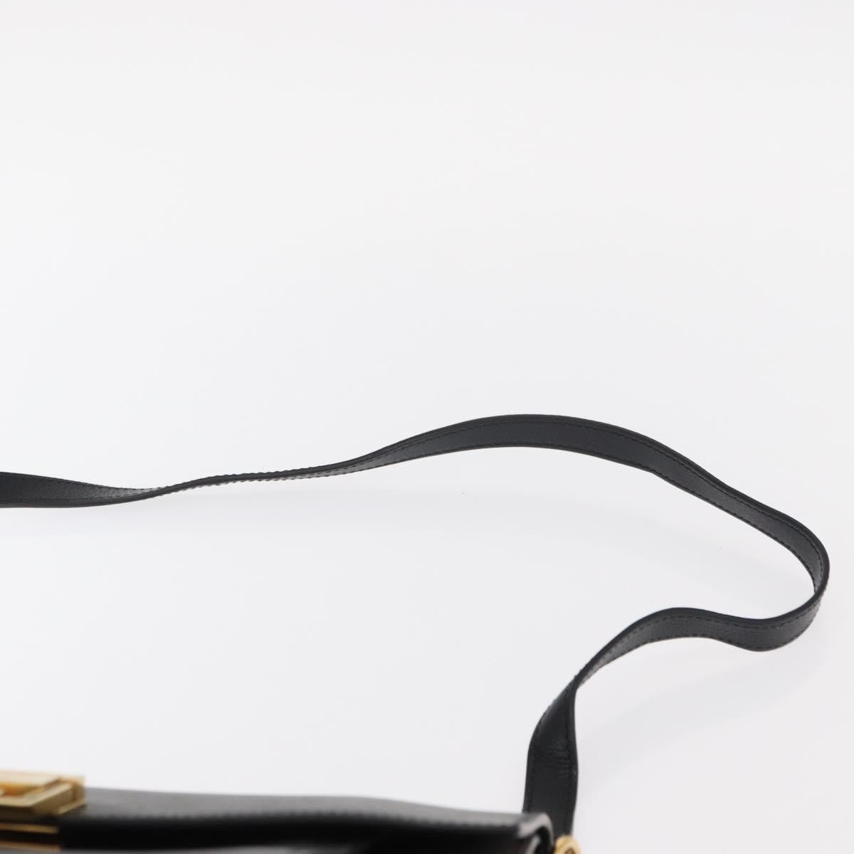 Givenchy GV3 Flap Bag Leather, BLACK, LEATHER, Shoulder bag