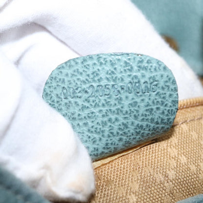 Gucci Vintage Bamboo Backpack Suede, TURQUOISE, SUEDE, Backpack