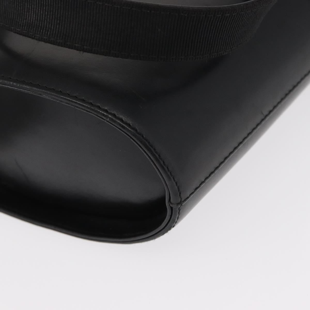 Salvatore Ferragamo Vara Bow Top Handle Bucket Bag Leather, BLACK, LEATHER, Handbag