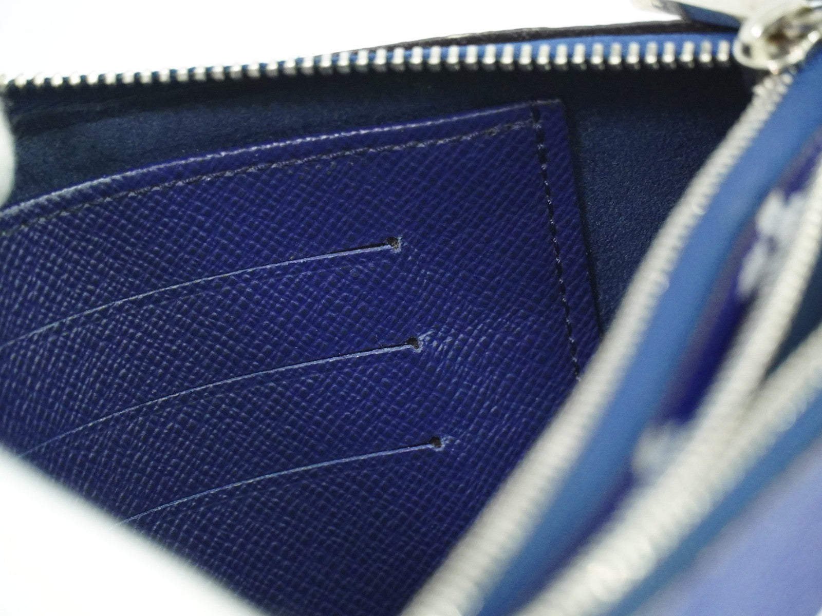 Louis Vuitton Double Zip Pochette Limited Edition Escale Monogram Giant, BLUE, CANVAS, Shoulder bag