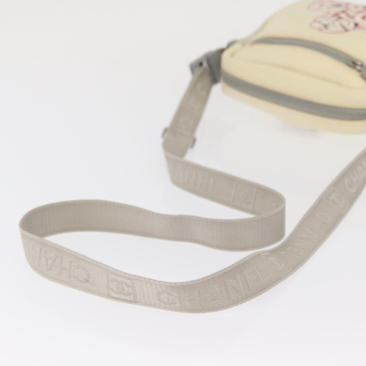 Chanel Sport Line Camera Crossbody Bag Nylon, White, Nylon, Shoulder Bag