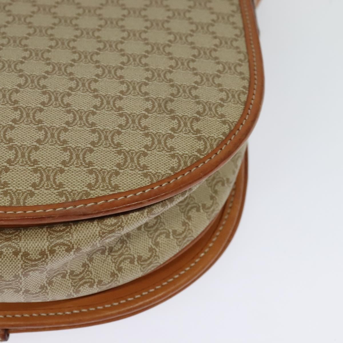 Celine Macadam Shoulder Bag PVC Leather, BEIGE, CANVAS, Shoulder bag