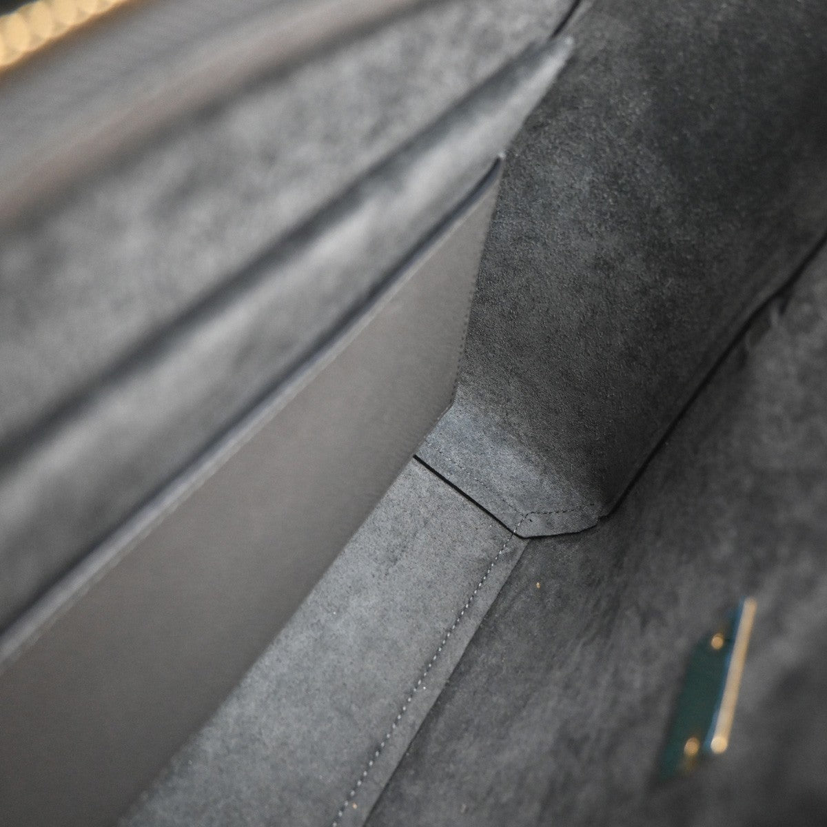 Celine Belt Bag Textured Leather, GRAY, LEATHER, Shoulder bag