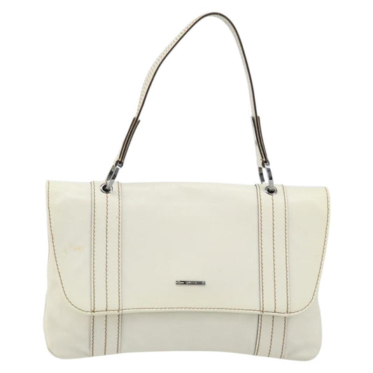 Gucci Vintage Handbag Leather, WHITE, LEATHER, Handbag