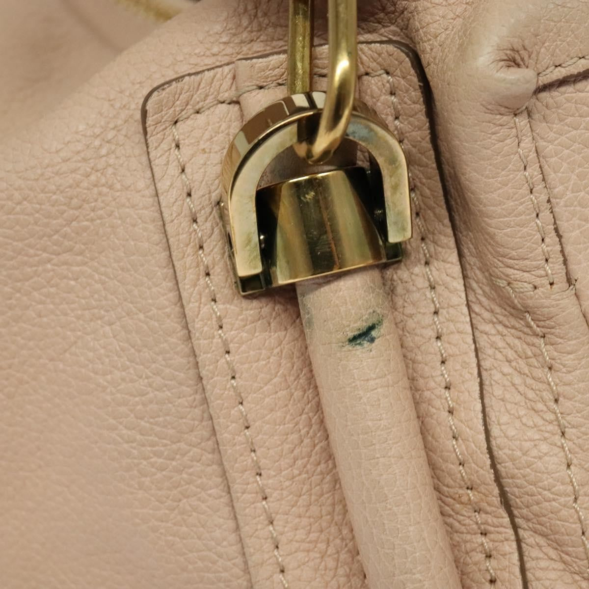 Chloe Paraty Handbag Quilted Leather, BEIGE, LEATHER, Handbag