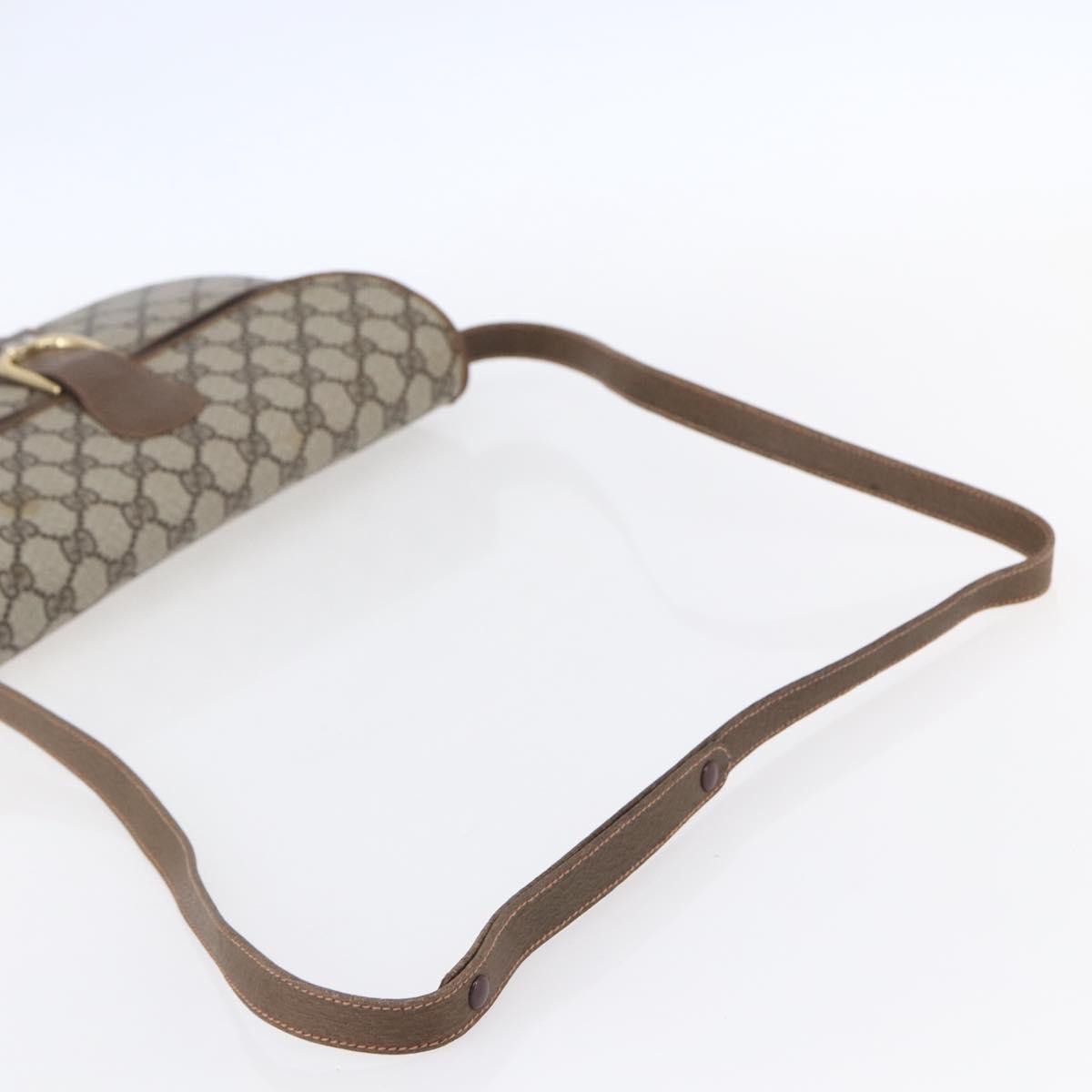 Gucci Vintage Shoulder Bag GG Canvas and Leather, BEIGE, CANVAS, Shoulder bag