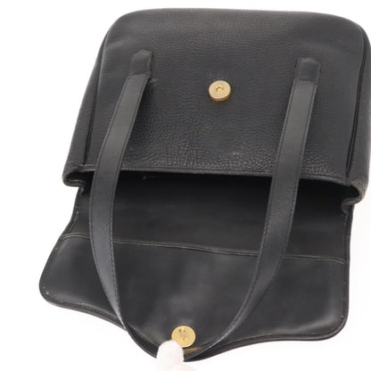 Christian Dior Vintage CD Handbag Leather, BLACK, LEATHER, Handbag