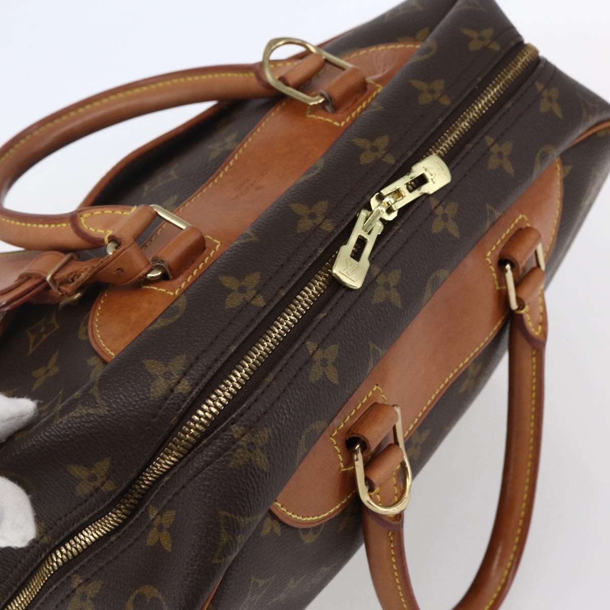 Louis Vuitton Deauville Handbag Monogram Canvas, BROWN, CANVAS, Handbag