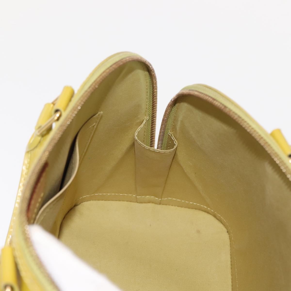 Louis Vuitton Alma Handbag Patent Leather, GREEN, PATENT_LEATHER, Handbag