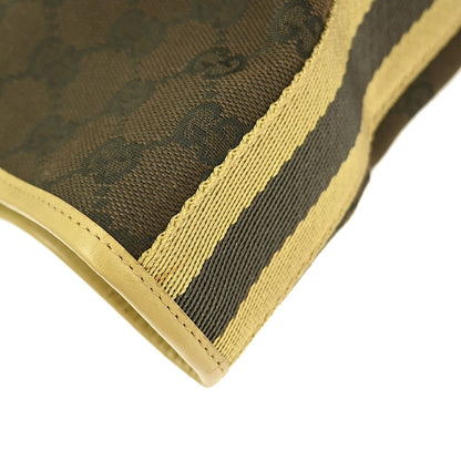 Gucci Vintage Bucket Shopping Tote GG Canvas, BROWN, CANVAS, Tote bag