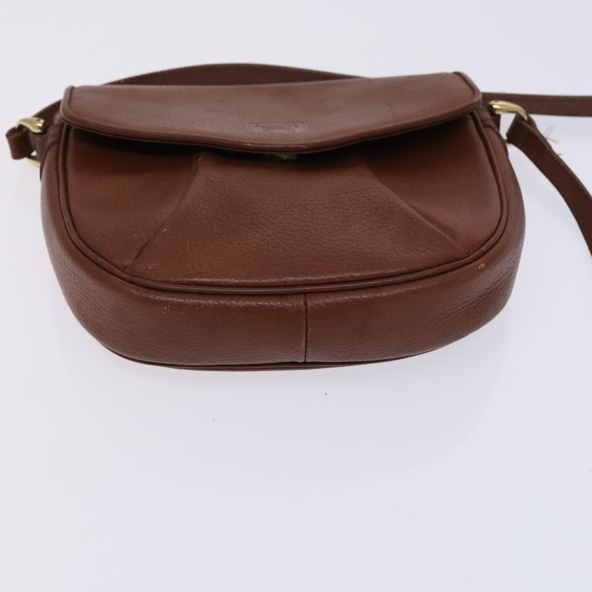 Burberry Flap Shoulder Bag Leather, BROWN, LEATHER, Shoulder bag