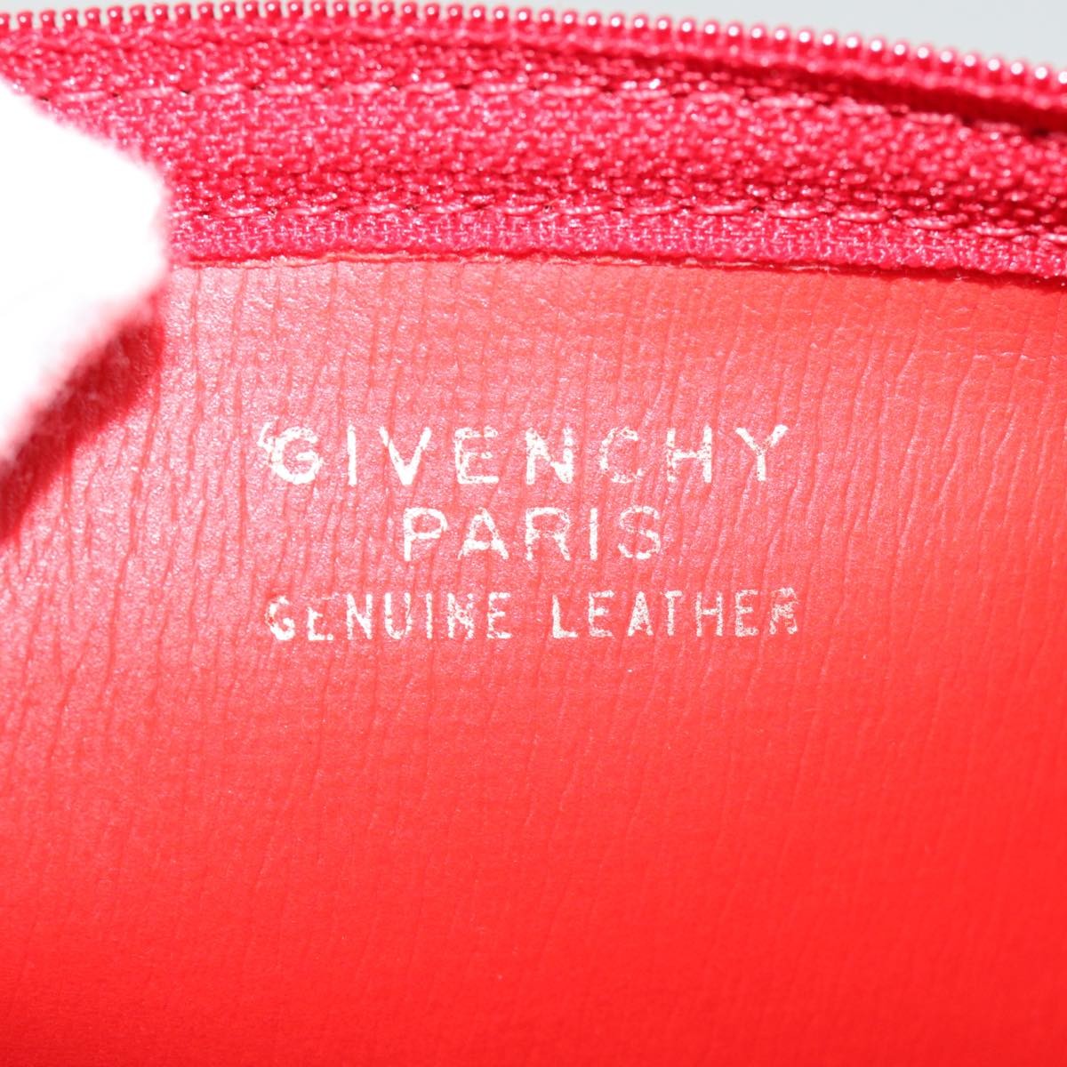 Givenchy 4G pouch Leather, RED, LEATHER, Clutche & pouche