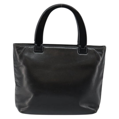 Prada Vintage Handbag Leather, BLACK, LEATHER, Handbag