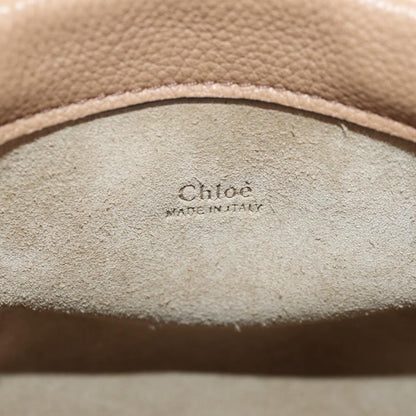 Chloe Darryl Clutch Leather, BEIGE, LEATHER, Clutche & pouche