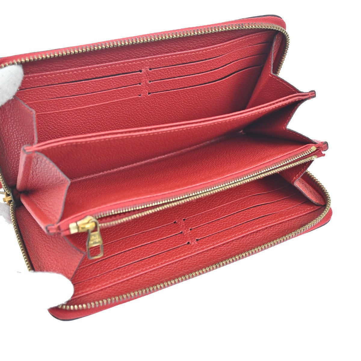 Louis Vuitton Portefeuille zippy Monogramme Empreinte Monogramme Empreinte, RED, LEATHER, Wallets