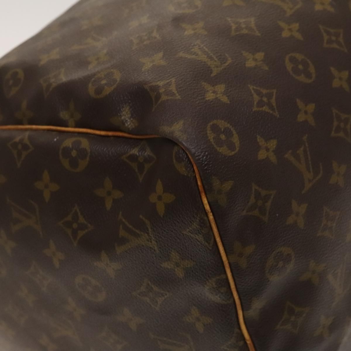 Louis Vuitton Keepall Bag Monogram Canvas, BROWN, CANVAS, Travel bag