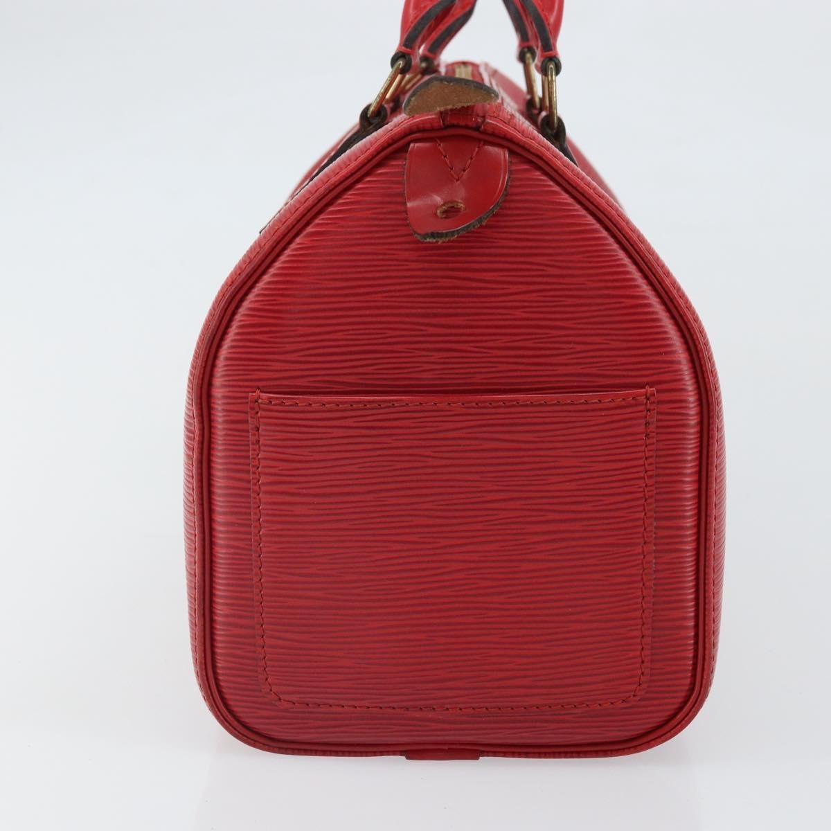 Louis Vuitton Speedy Handbag Epi Leather, RED, LEATHER, Handbag