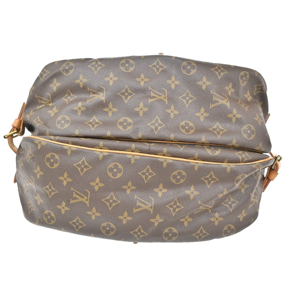Louis Vuitton Saumur Handbag Monogram Canvas, BROWN, CANVAS, Shoulder bag
