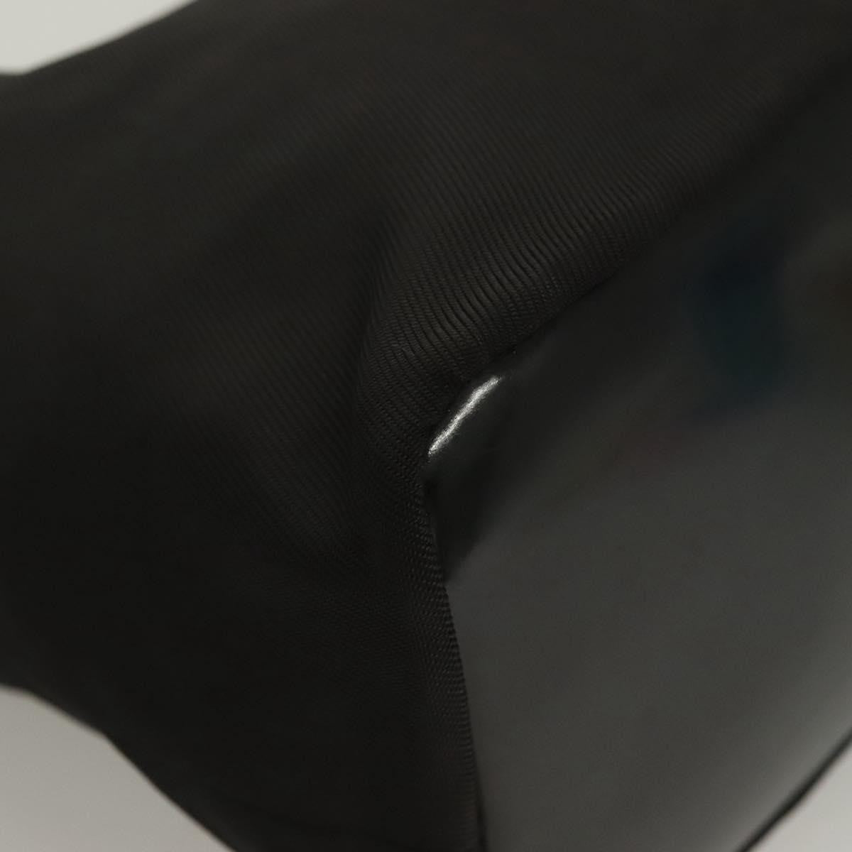 Gucci Vintage Bamboo Shoulder Bag Nylon, BLACK, NYLON, Shoulder bag