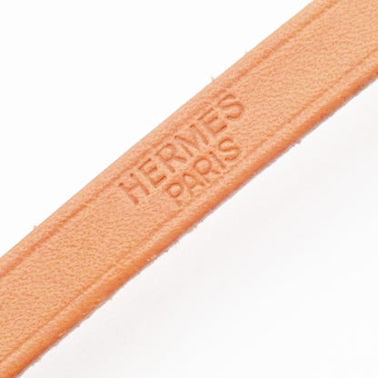 Hermes Hapi 3 Bracelet Leather with Metal, BROWN, LEATHER, Bracelet
