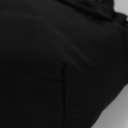 Prada Logo Bow Tote Tessuto, BLACK, NYLON, Tote bag