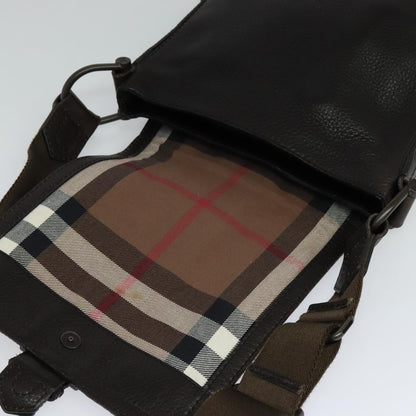 Burberry Vintage Shoulder Bag Leather, BROWN, LEATHER, Shoulder bag