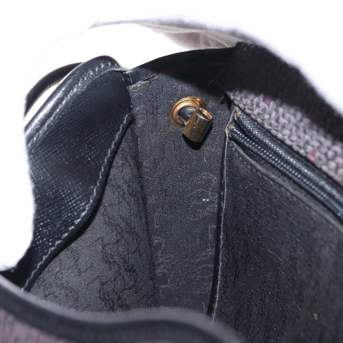 Saint Laurent Vintage Shoulder Bag Canvas, BLACK, CANVAS, Shoulder bag