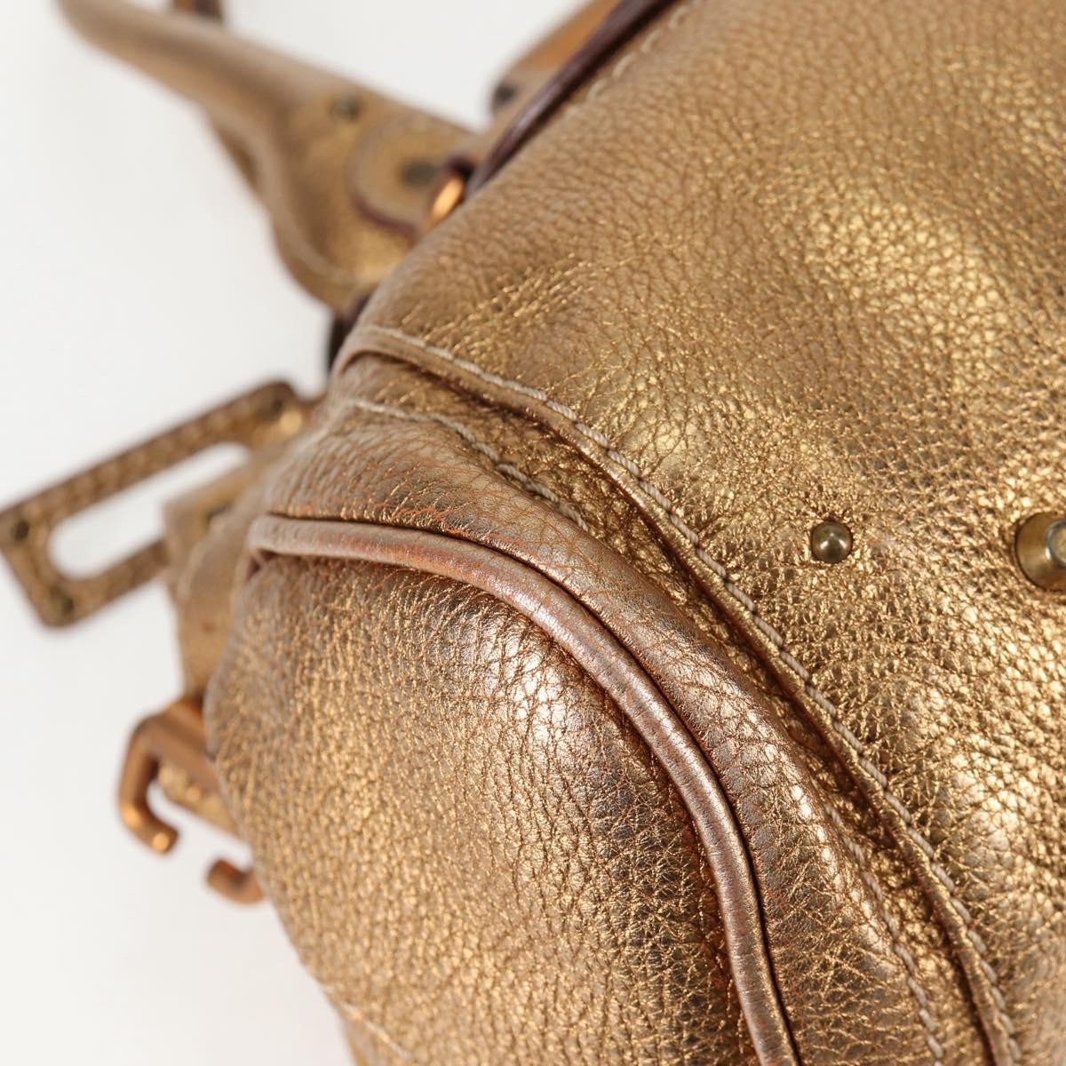 Chloe Paddington Lock Satchel Leather, SILVER, LEATHER, Handbag