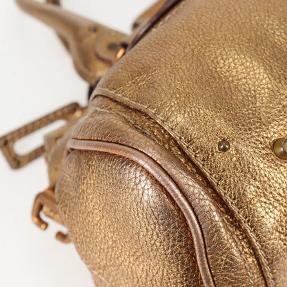 Chloe Paddington Lock Satchel Leather, SILVER, LEATHER, Handbag