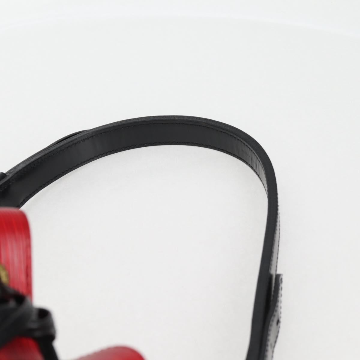 Louis Vuitton Bicolor Petit Noe Handbag Epi Leather, BLACK, LEATHER, Handbag