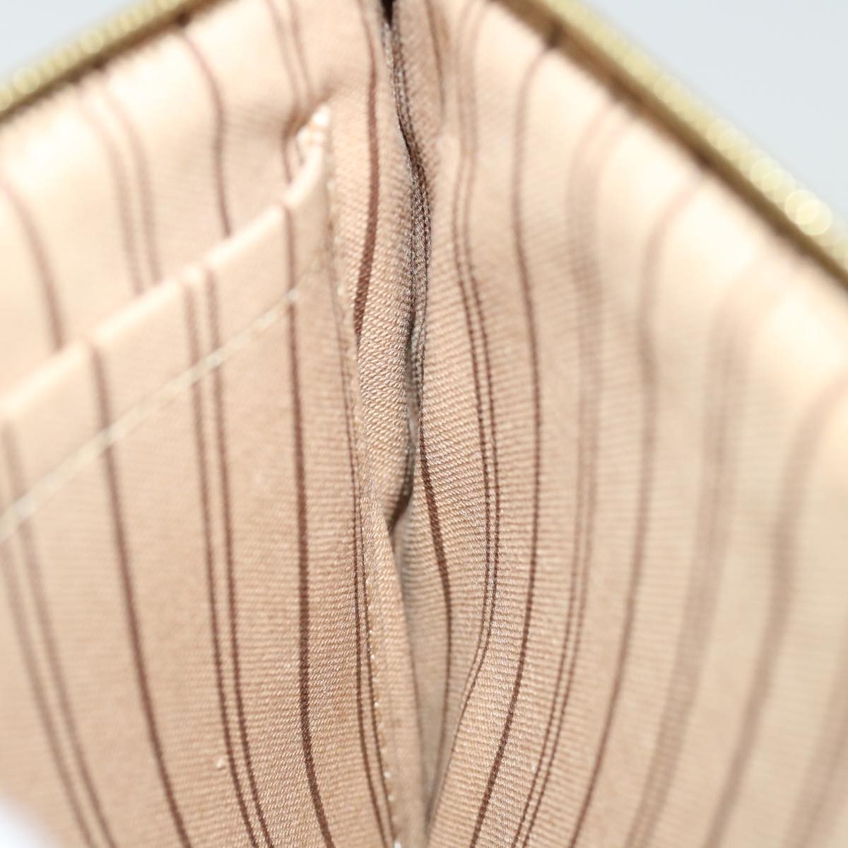 Louis Vuitton Neverfull Pochette Monogram Canvas, BROWN, CANVAS, Clutche & pouche