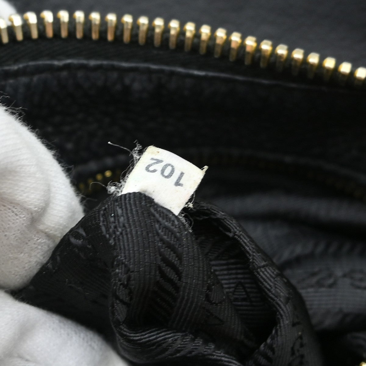 Prada Vintage Handbag Leather, Black, Leather, Handbag