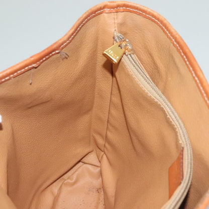 Celine Vintage Macadam Handbag Leather, BROWN, LEATHER, Handbag