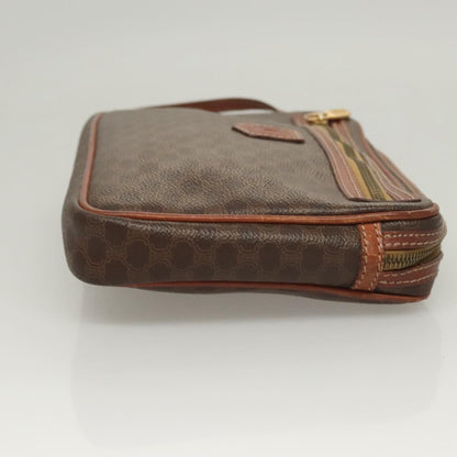 Celine Macadam Pochette Clutch, BROWN, CANVAS, Clutche & pouche