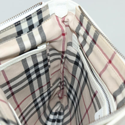 Burberry Vintage Tote Leather, WHITE, LEATHER, Tote bag