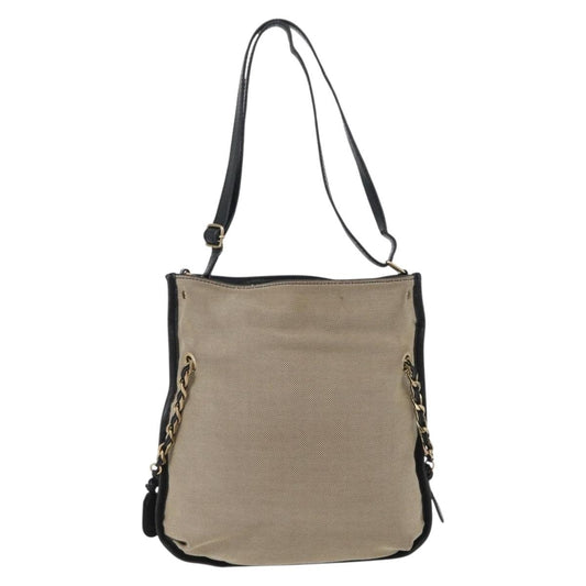 Chloe Vintage Shoulder Bag Canvas, BEIGE, CANVAS, Shoulder bag